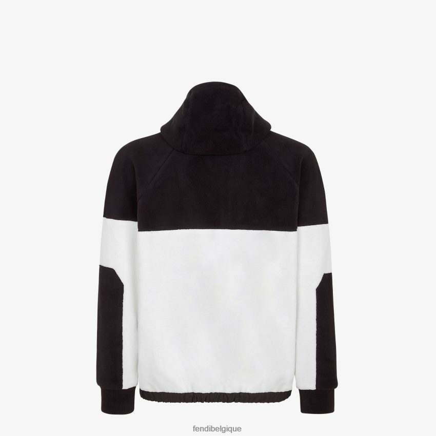 vêtements Fendi sweat-shirt en polaire blanc hommes 8X8J2J2105 Fendi Belgique