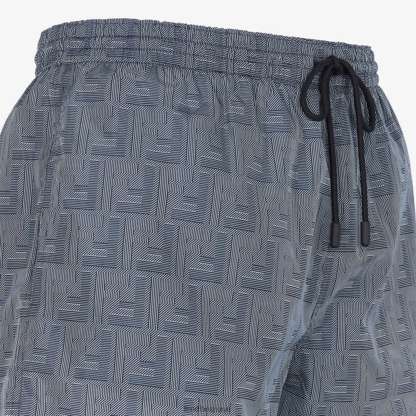 vêtements Fendi short en nylon bleu hommes 8X8J2J1959 Fendi Lunette De Soleil
