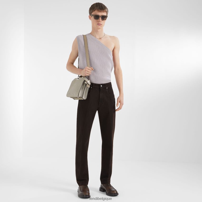 vêtements Fendi gilet en laine et cachemire lilas violet hommes 8X8J2J1981 Fendi Sac