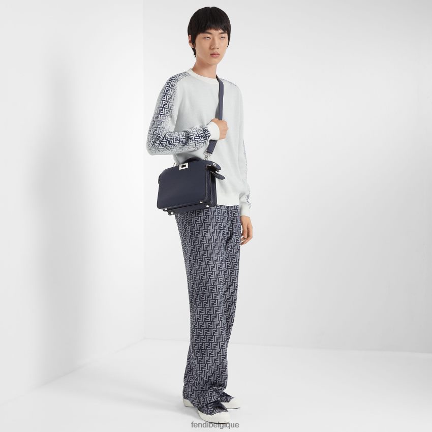 vêtements Fendi pull en coton blanc hommes 8X8J2J2034 Fendi Lunette De Soleil