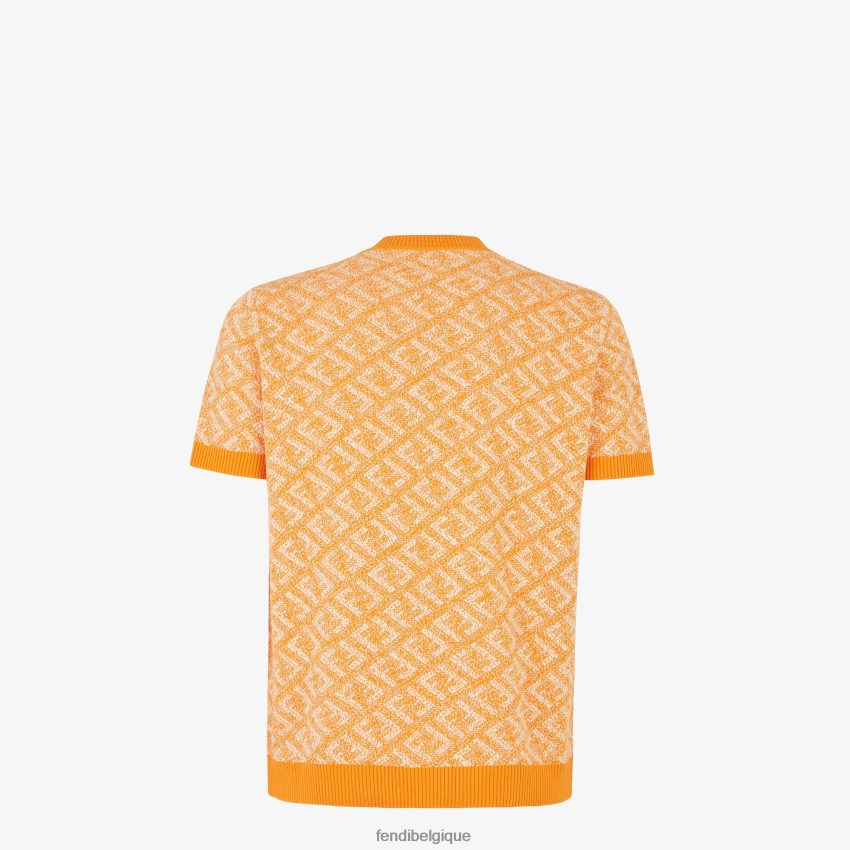 vêtements Fendi pull en coton orange hommes 8X8J2J2032 Fendi Sac