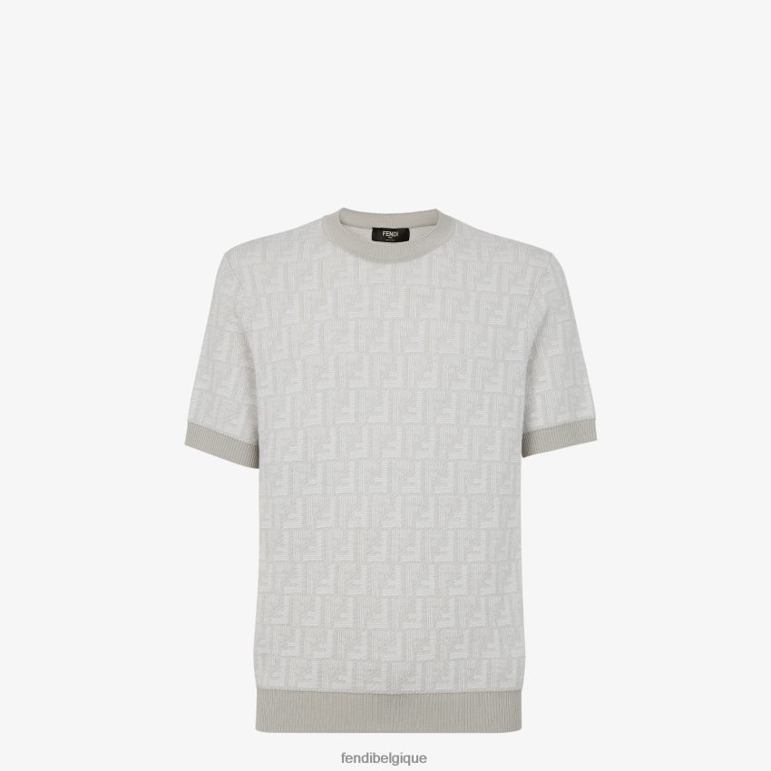 vêtements Fendi pull en laine beige hommes 8X8J2J1915 Fendi Sac