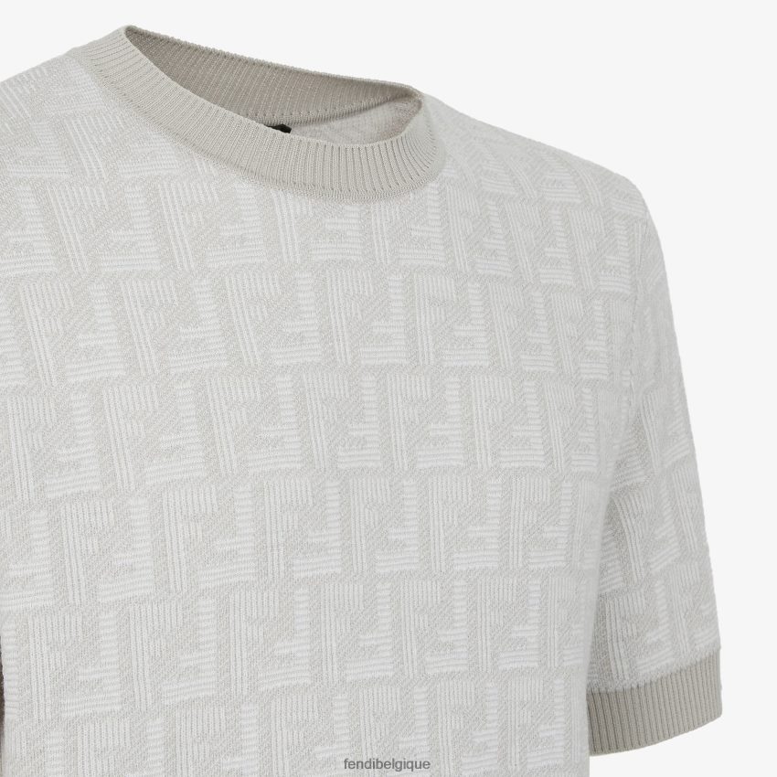 vêtements Fendi pull en laine beige hommes 8X8J2J1915 Fendi Sac