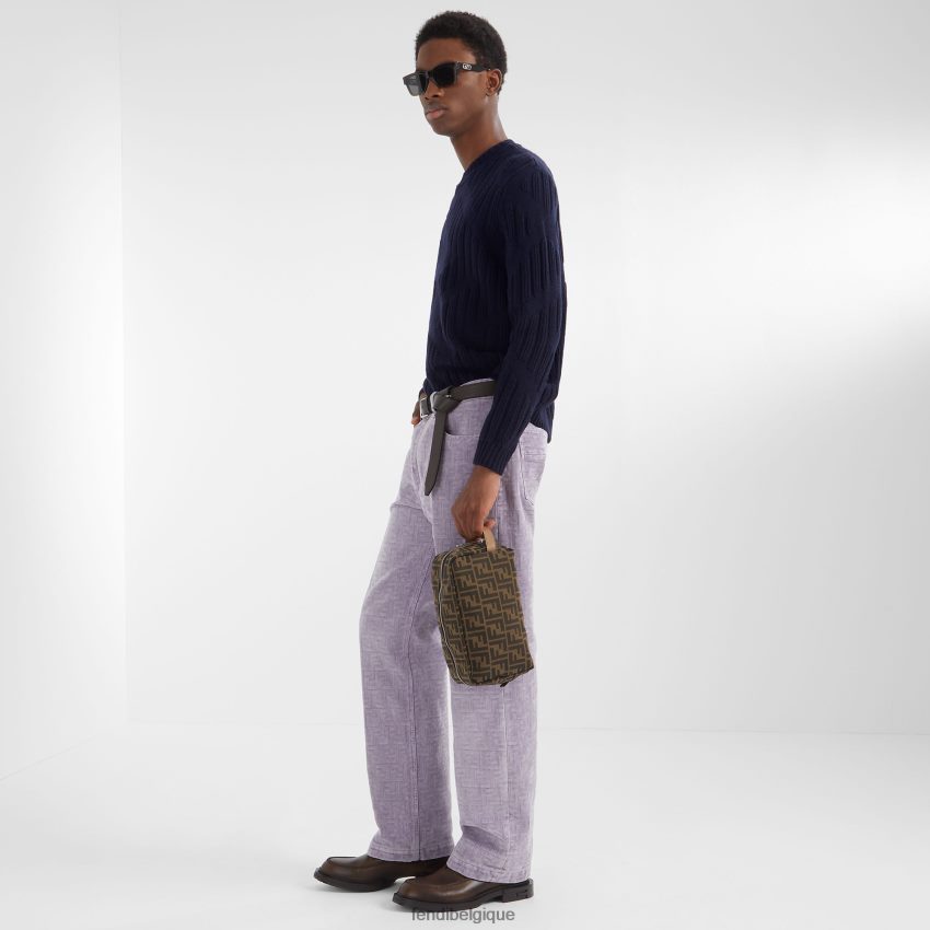 vêtements Fendi pull en laine bleu hommes 8X8J2J1976 Fendi Belgique