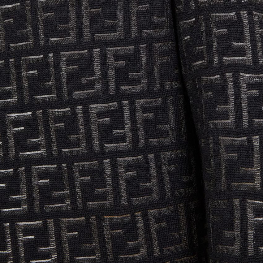 vêtements Fendi pull en nylon et laine noir hommes 8X8J2J2092 Fendi Sac