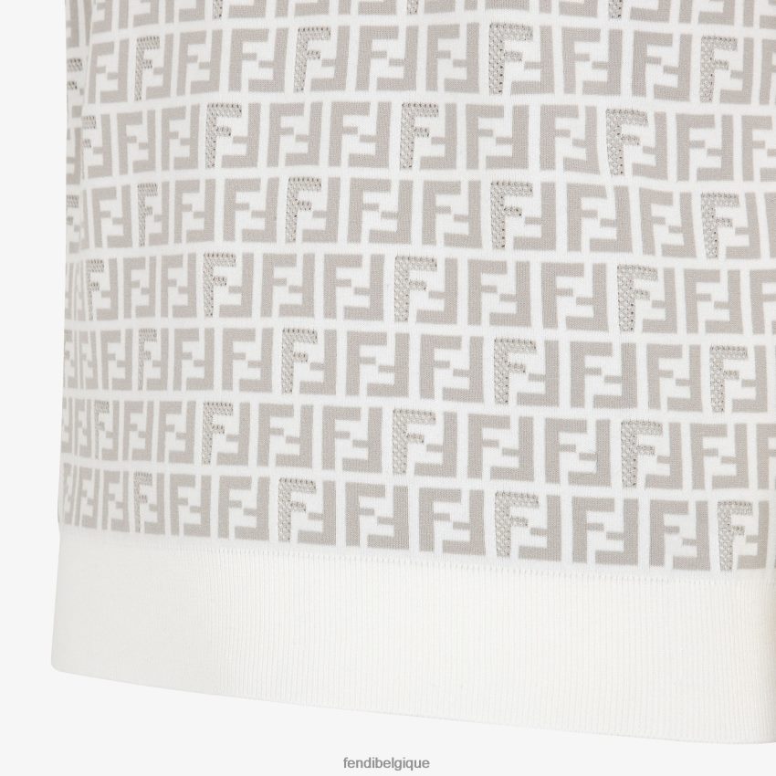 vêtements Fendi pull en tissu blanc hommes 8X8J2J1965 Fendi Lunette De Soleil