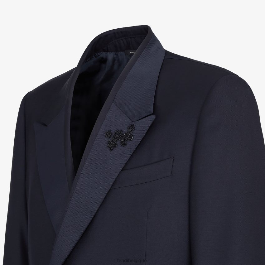vêtements Fendi blazer en laine bleu hommes 8X8J2J2071 Fendi Sac
