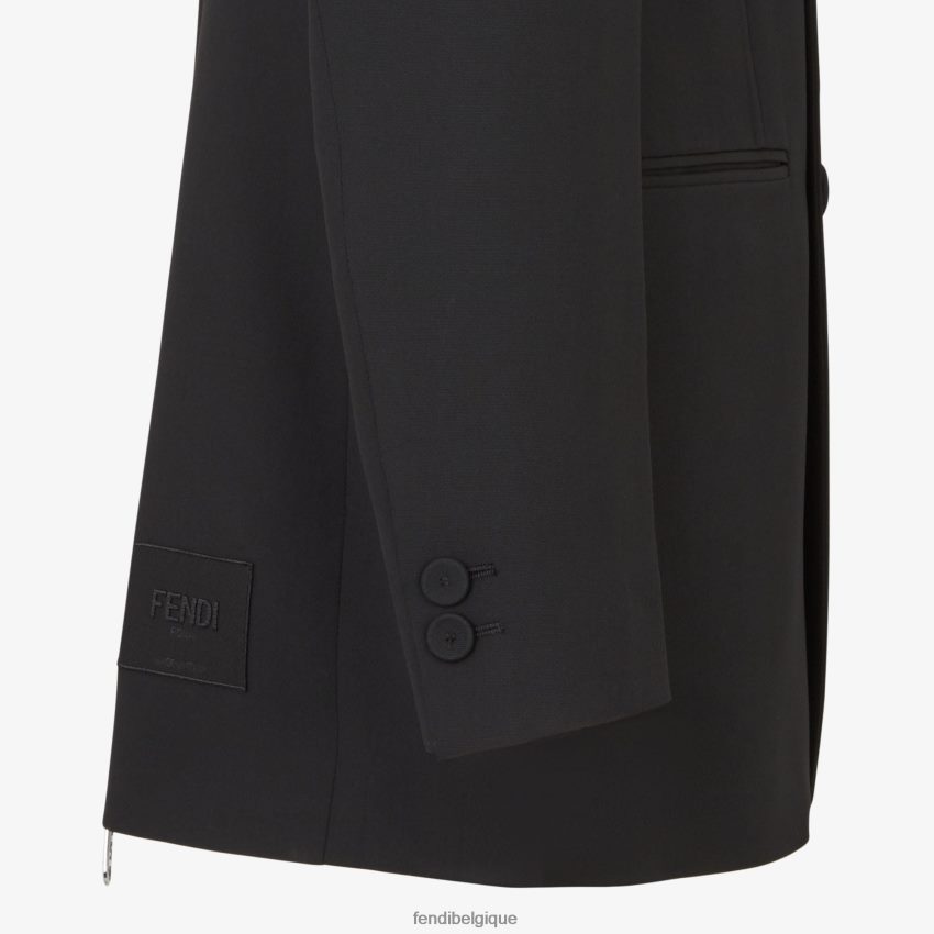 vêtements Fendi blazer en laine noir hommes 8X8J2J2066 Fendi Belgique