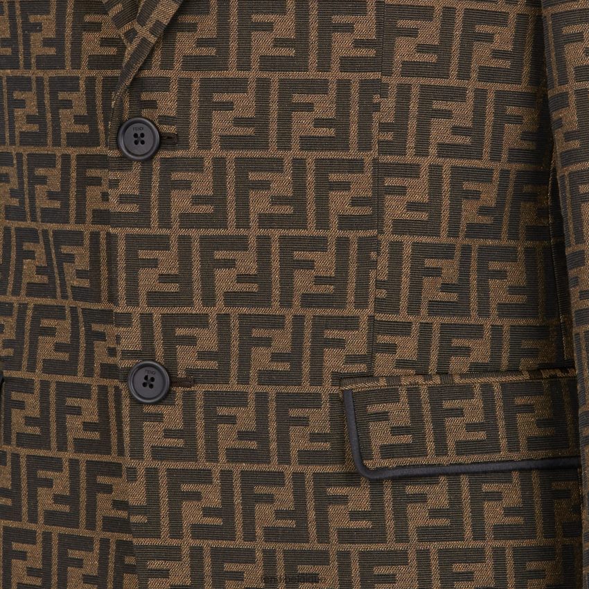 vêtements Fendi blazer en tissu brun hommes 8X8J2J2062 Fendi Sac