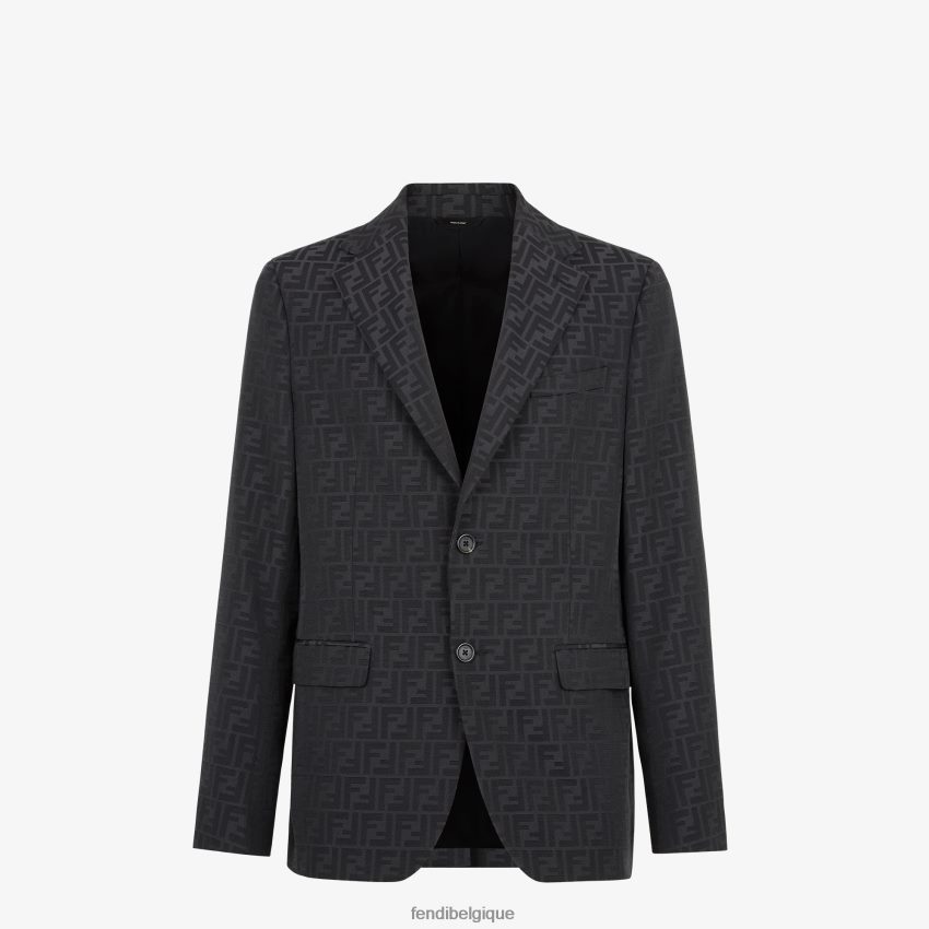 vêtements Fendi blazer en tissu noir hommes 8X8J2J1994 Fendi Belgique