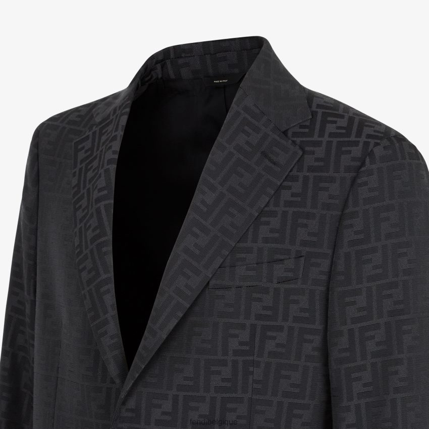 vêtements Fendi blazer en tissu noir hommes 8X8J2J1994 Fendi Belgique