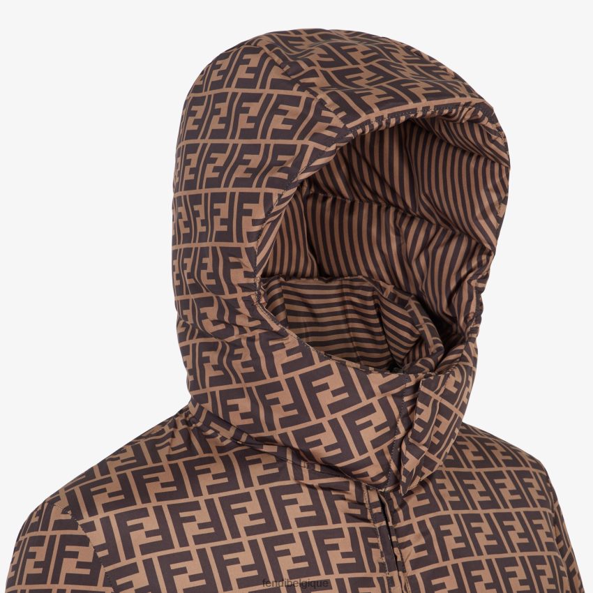 vêtements Fendi doudoune en nylon brun hommes 8X8J2J2154 Fendi Lunette De Soleil