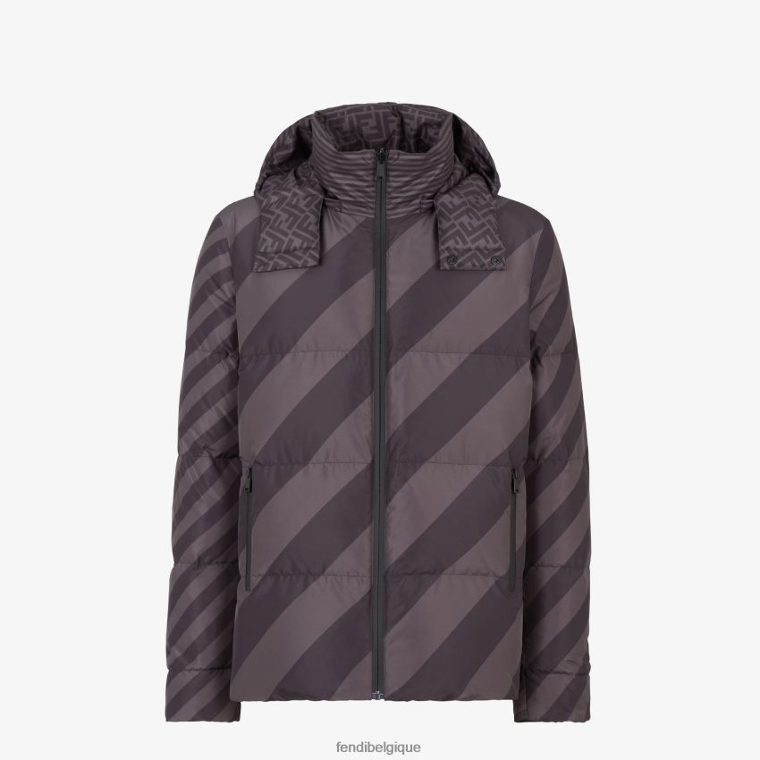 vêtements Fendi doudoune en nylon noir hommes 8X8J2J2122 Fendi Sac