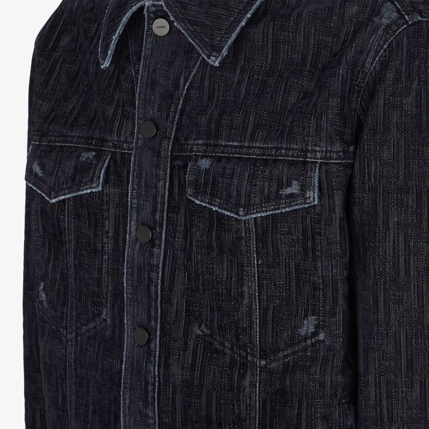 vêtements Fendi veste en jean bleu hommes 8X8J2J1904 Fendi Belgique