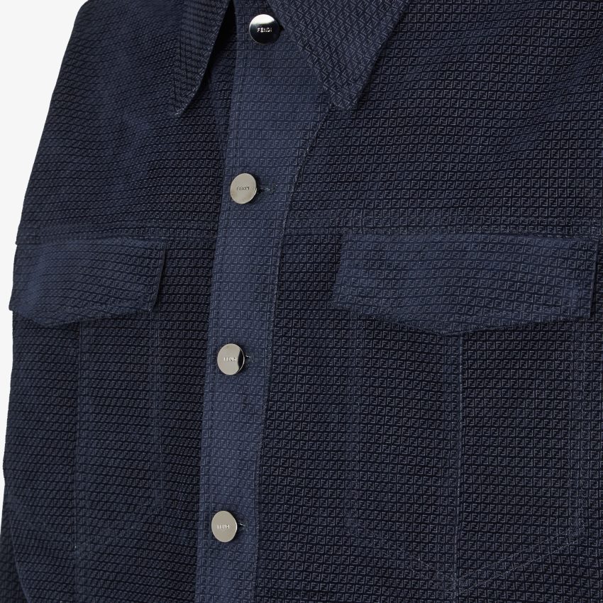 vêtements Fendi veste en jean bleu hommes 8X8J2J2165 Fendi Belgique