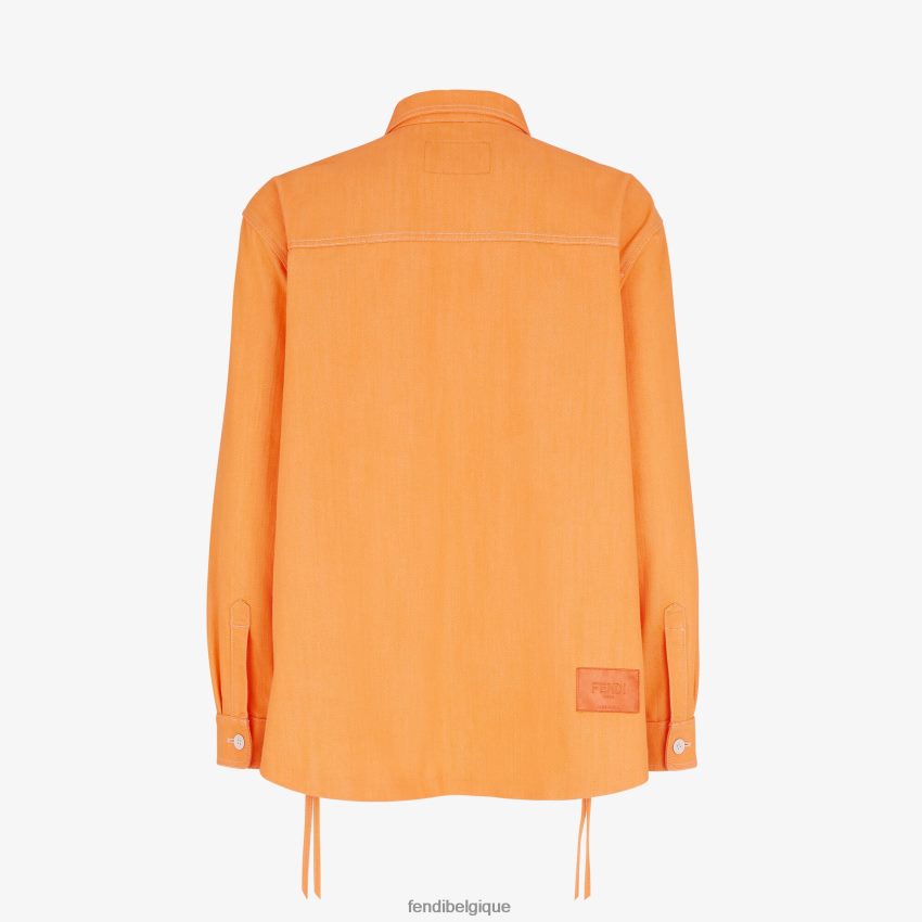 vêtements Fendi veste en jean orange hommes 8X8J2J2028 Fendi Lunette De Soleil