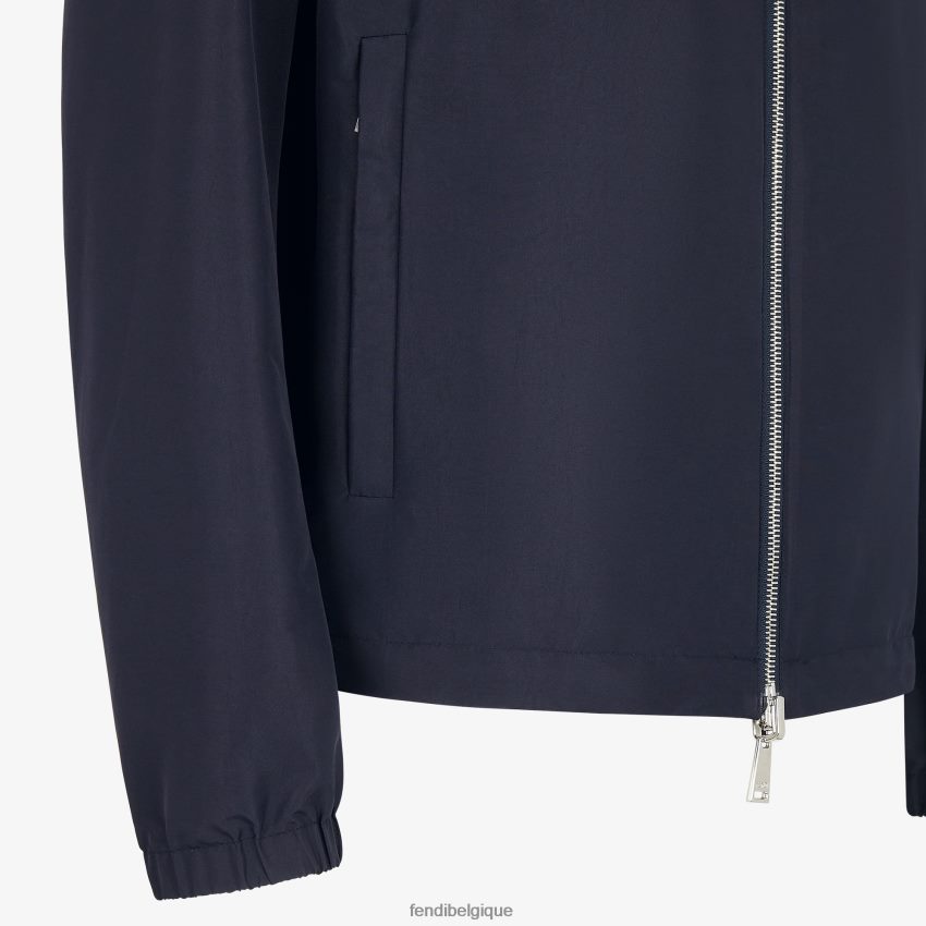 vêtements Fendi veste en nylon bleu hommes 8X8J2J2139 Fendi Lunette De Soleil