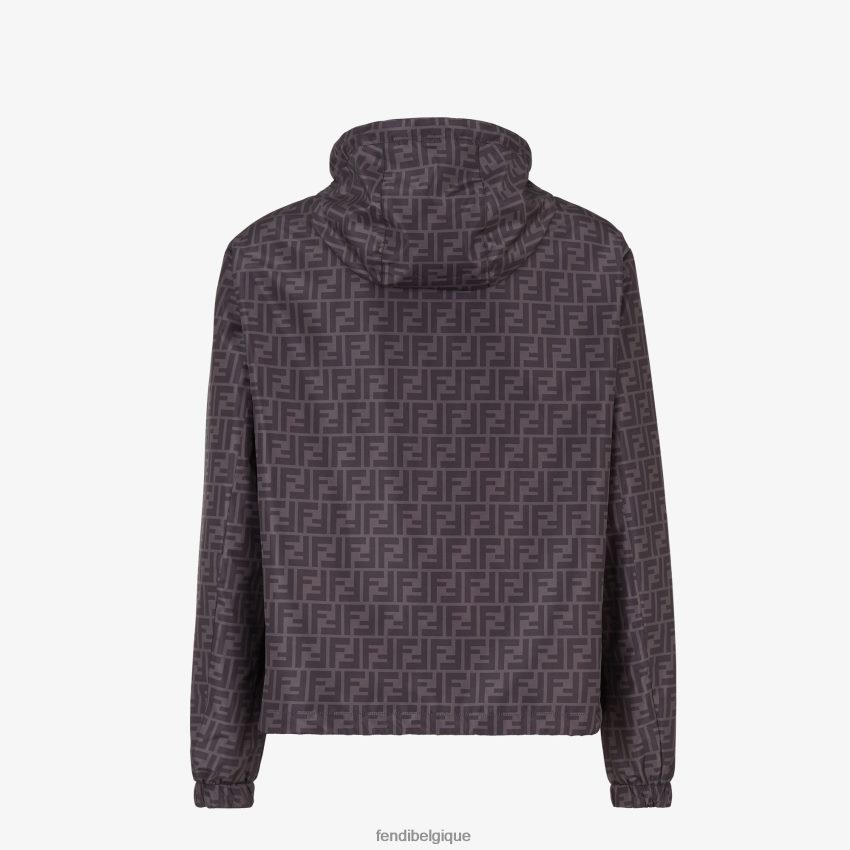 vêtements Fendi veste en nylon noir hommes 8X8J2J2130 Fendi Lunette De Soleil