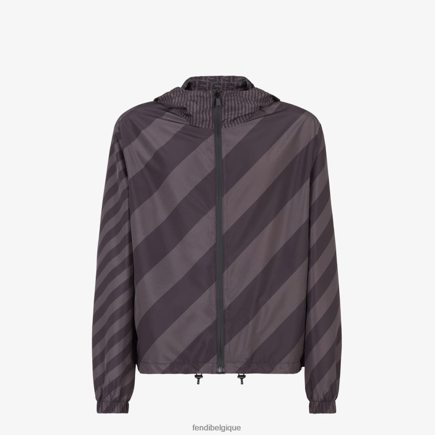 vêtements Fendi veste en nylon noir hommes 8X8J2J2130 Fendi Lunette De Soleil