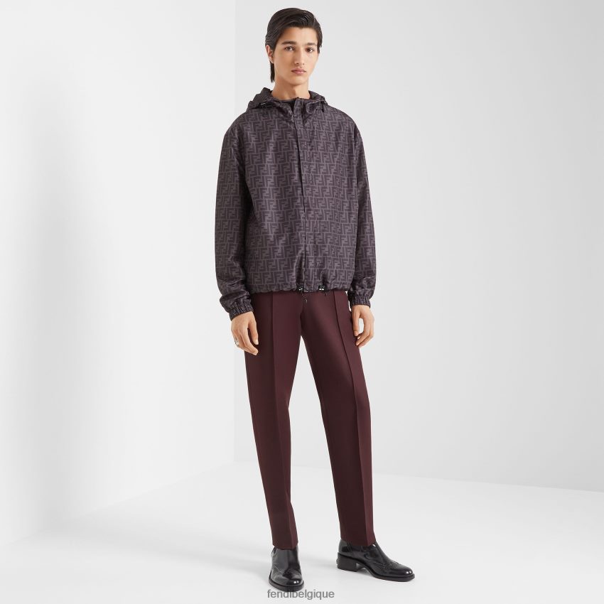 vêtements Fendi veste en nylon noir hommes 8X8J2J2130 Fendi Lunette De Soleil