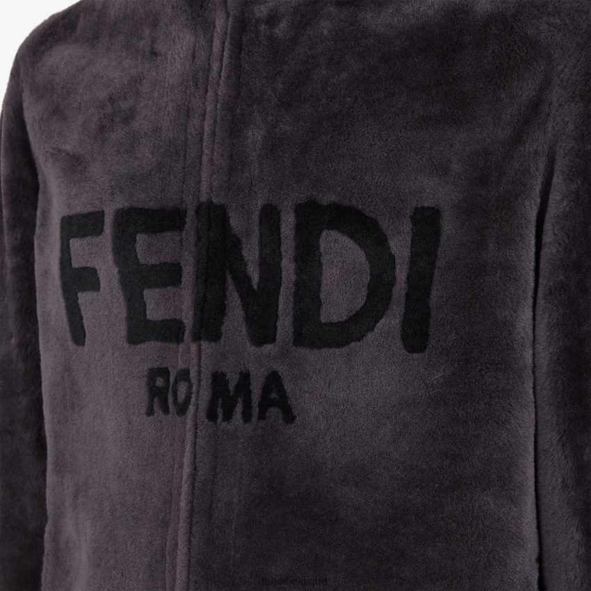 vêtements Fendi veste en peau de mouton gris hommes 8X8J2J2114 Fendi Belgique
