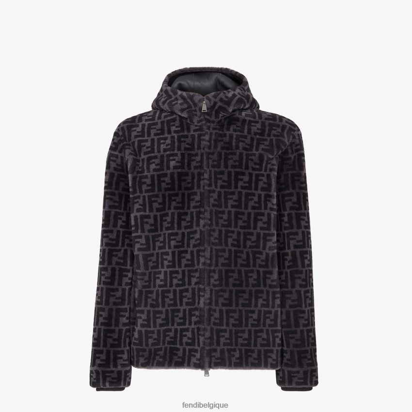 vêtements Fendi veste en peau de mouton multicolore hommes 8X8J2J2129 Fendi Belgique