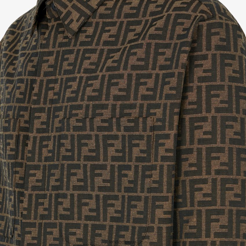 vêtements Fendi veste en tissu brun hommes 8X8J2J2121 Fendi Lunette De Soleil