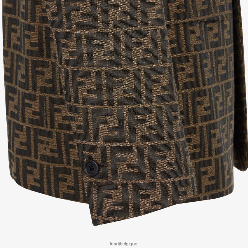 vêtements Fendi veste en tissu brun hommes 8X8J2J2202 Fendi Lunette De Soleil
