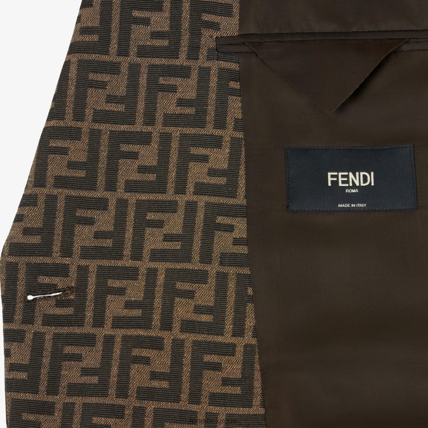 vêtements Fendi veste en tissu brun hommes 8X8J2J2202 Fendi Lunette De Soleil
