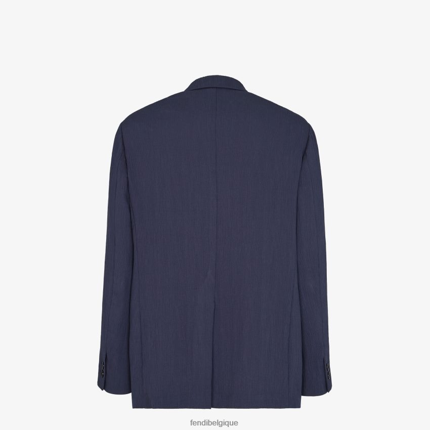 vêtements Fendi veste en viscose bleu hommes 8X8J2J1940 Fendi Belgique