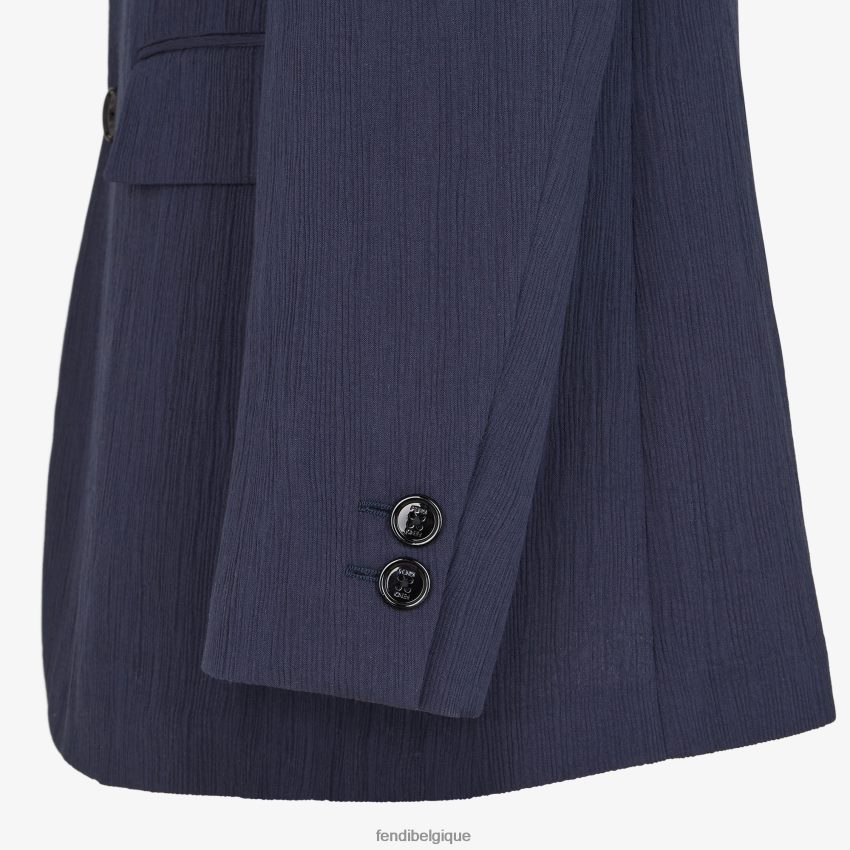 vêtements Fendi veste en viscose bleu hommes 8X8J2J1940 Fendi Belgique