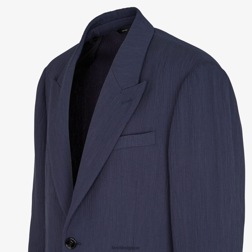 vêtements Fendi veste en viscose bleu hommes 8X8J2J1940 Fendi Belgique