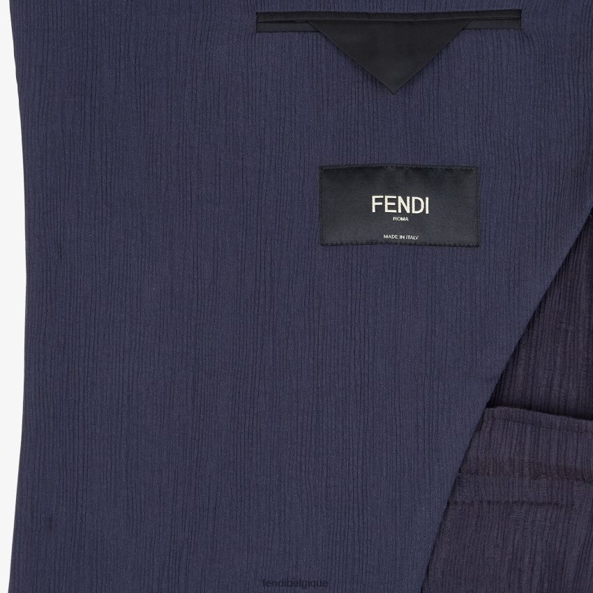 vêtements Fendi veste en viscose bleu hommes 8X8J2J1940 Fendi Belgique