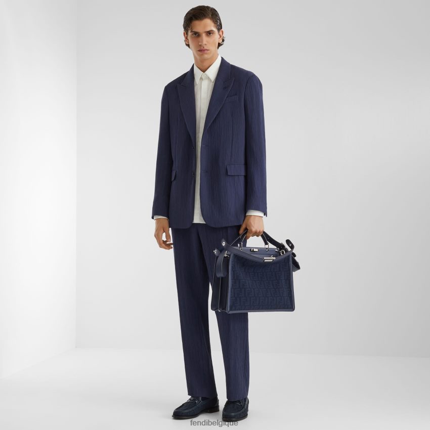 vêtements Fendi veste en viscose bleu hommes 8X8J2J1940 Fendi Belgique