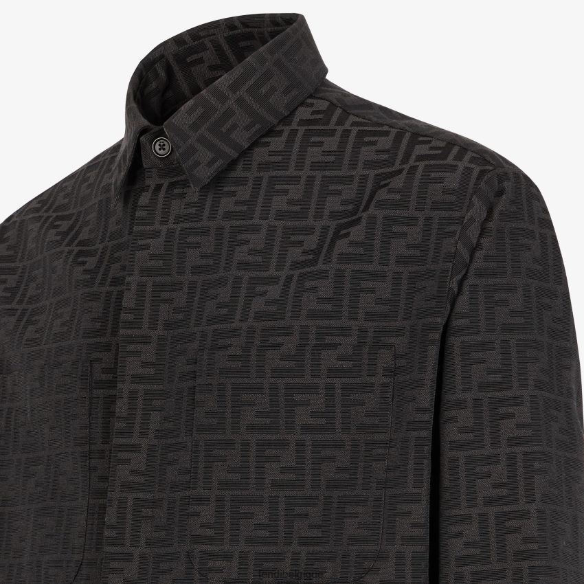 vêtements Fendi veste incontournable en toile ff noir hommes 8X8J2J1983 Fendi Lunette De Soleil