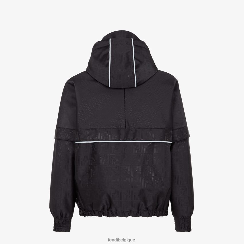 vêtements Fendi doudoune en tissu technique noir hommes 8X8J2J2101 Fendi Sac