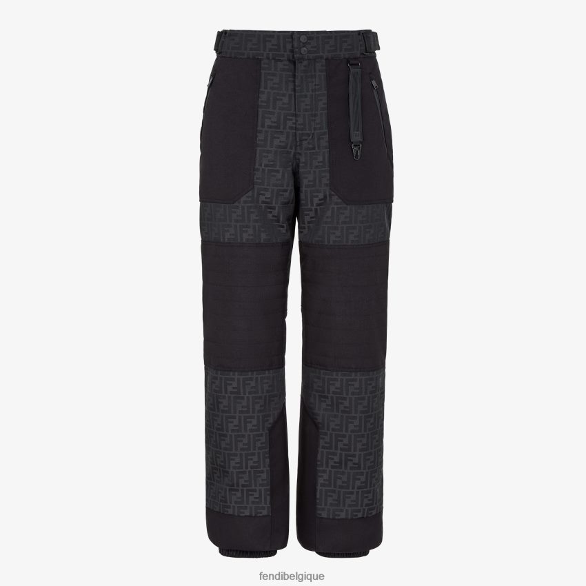 vêtements Fendi pantalon en tissu technique noir hommes 8X8J2J2162 Fendi Belgique
