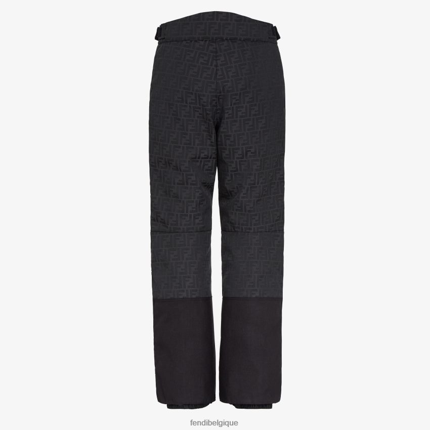 vêtements Fendi pantalon en tissu technique noir hommes 8X8J2J2162 Fendi Belgique