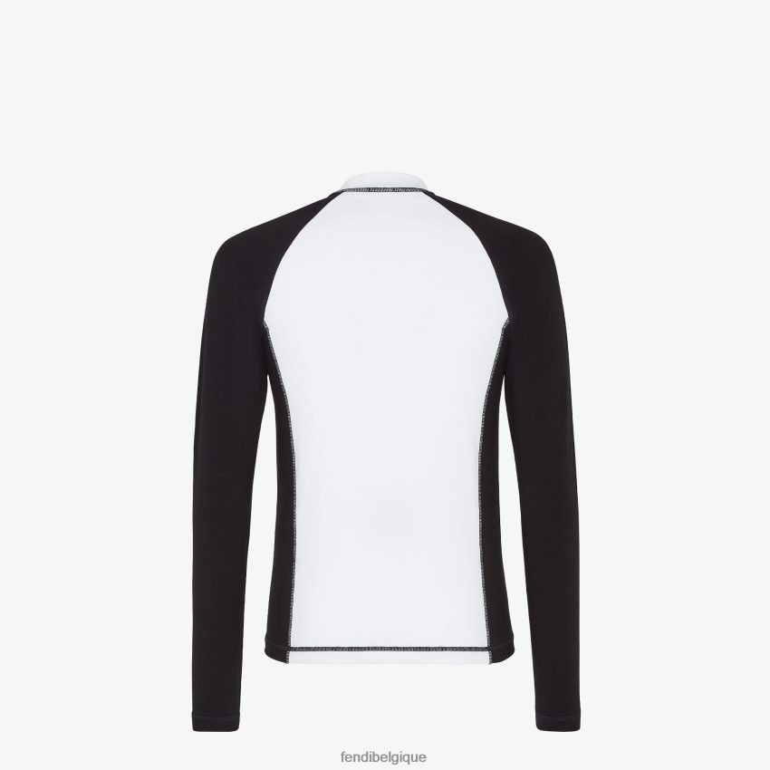 vêtements Fendi pull en coton blanc hommes 8X8J2J2108 Fendi Belgique