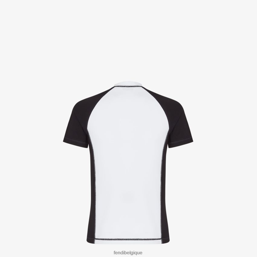 vêtements Fendi t-shirt en coton blanc hommes 8X8J2J2109 Fendi Lunette De Soleil